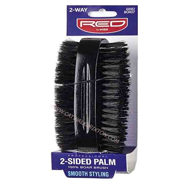Red by Kiss | 2-Sided Palm 100% Boar Brush #BOR07