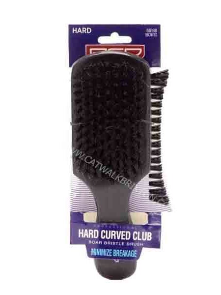 RED BY KISS | KISS HARD CURVED CLUB BOAR BRISTLE BRUSH BOR13