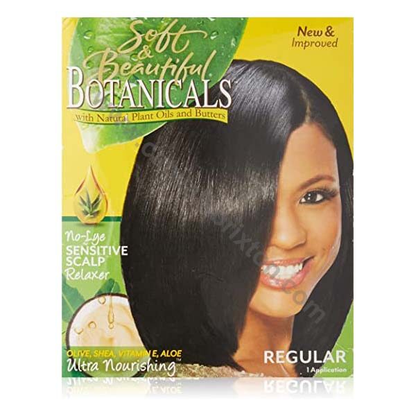 Soft And Beautiful | BOTANICALS | NO LYE SENSITIVE SCALP RELAXER 1 APPLICATION