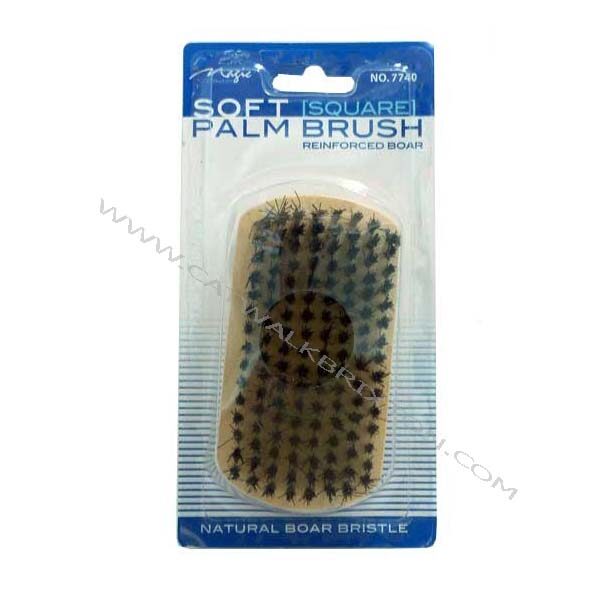 MAGIC COLLECTION | NATURAL BOAR BRISTLE SOFT SQUARE PALM BRUSH 7740