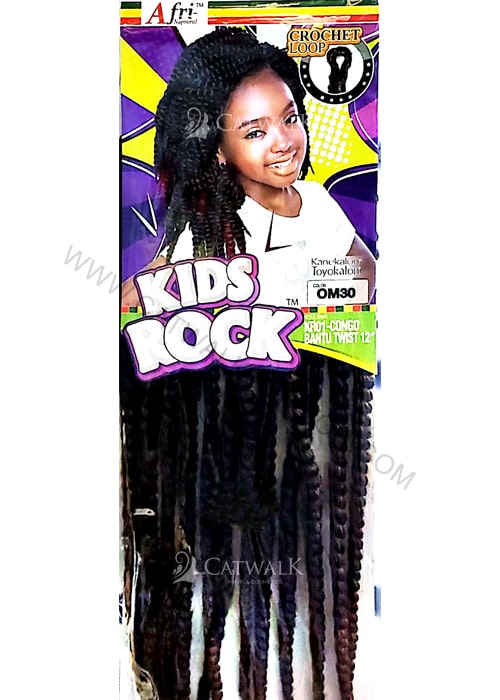 AFRI NAPTURAL | KIDS ROCK CONGO BANTU TWIST 12" (12 INCHES)