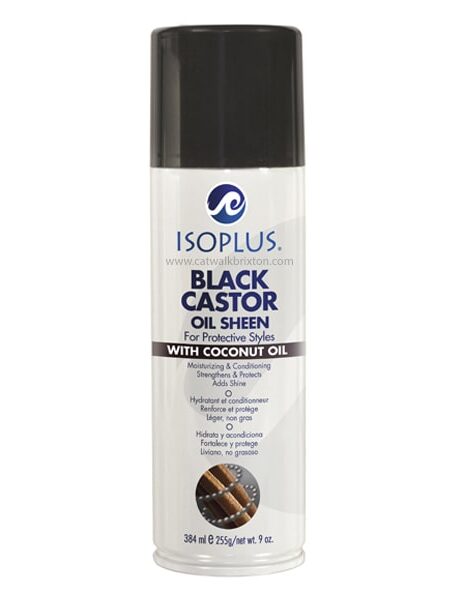 Isoplus | Black Castor Oil | Oil Sheen for Protective Styles 9oz