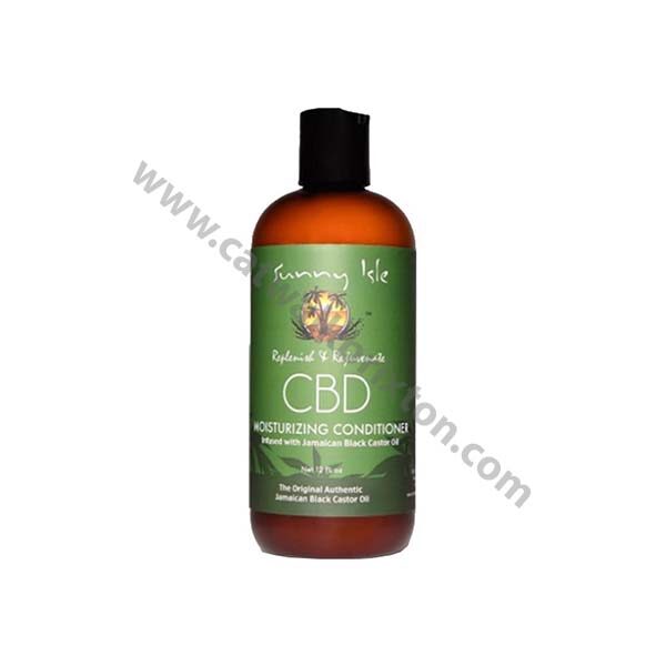 SUNNY ISLE | CBD MOISTURIZING CONDITIONER INFUSED JAMAICAN BLACK CASTOR OIL 12.0 oz