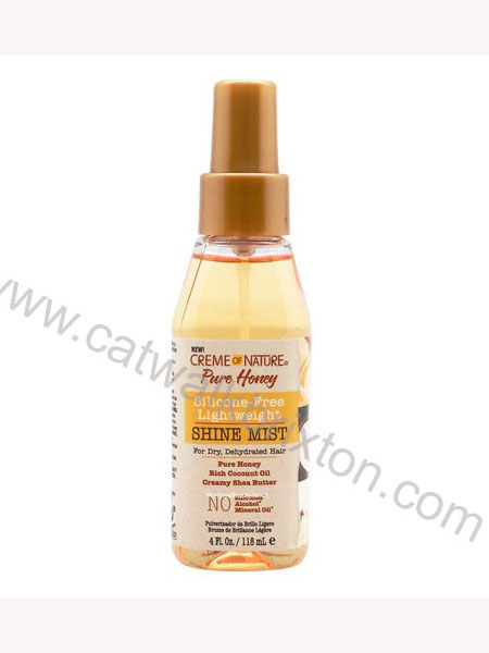 Crème of Nature | Pure Honey | Silicone-Free Lightweight Shine Mist 4oz