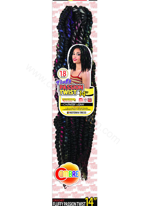 MOTOWNTESS | C14.PASSN | FLUFFY PASSION TWIST 14" (14 INCHES)