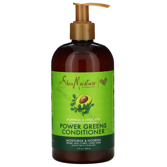 SHEAMOISTURE | MORINGA & AVOCADO | POWER GREEN CONDITIONER 13OZ