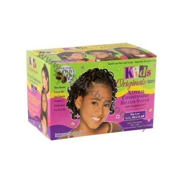 AFRICA’S BEST | Kids Originals | Natural Conditioning Relaxer System With Scalpguard (Regular Kit)