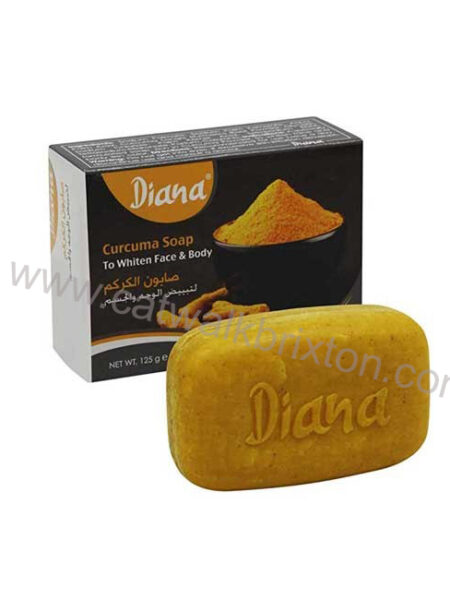 DIANA | CURCUMA SOAP TO WHITEN FACE AND BODY 125G