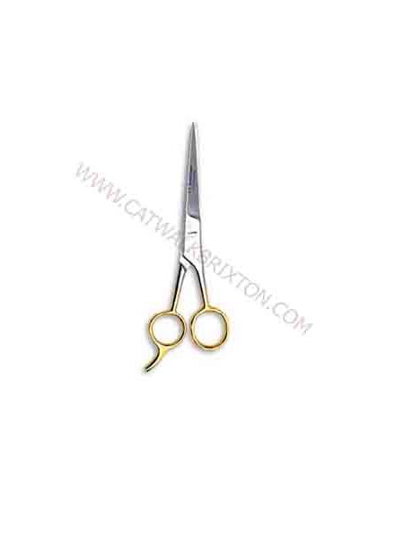 FINE LINES | GOLD HANDLE BARBER SCISSORS WITH HOOK 33414