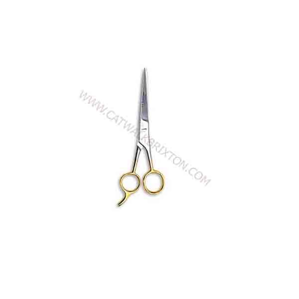 FINE LINES | GOLD HANDLE BARBER SCISSORS WITH HOOK 33414