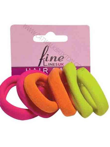 FINE LINES | POYTAILL ELASTIC FLUORACWENT 3PK