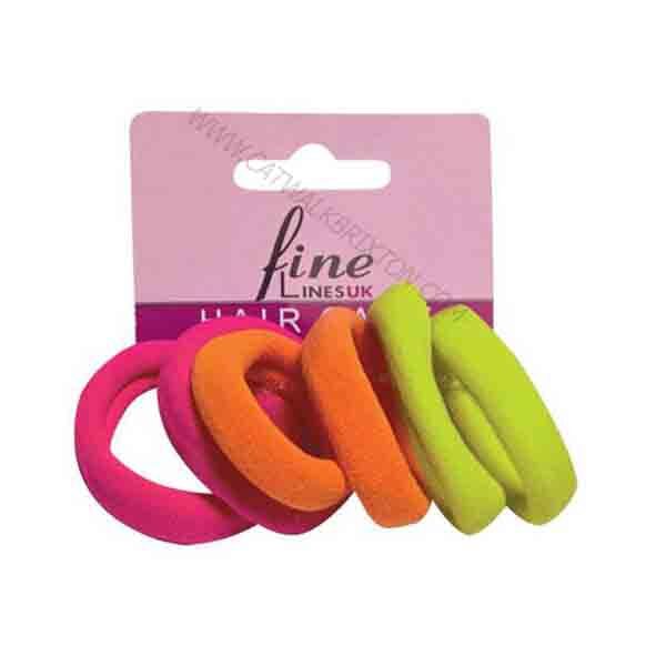 FINE LINES | POYTAILL ELASTIC FLUORACWENT 3PK