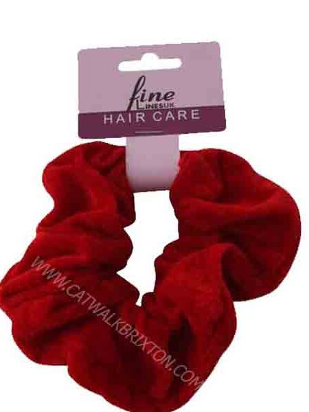 FINE LINES | PONYTAIL VELVET SCRUNCHIE 6012 LC RED