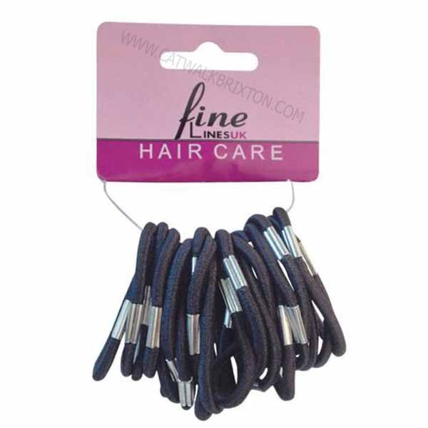 FINE LINES | UK THIN PONYTAIL ELASTICS 24PCS 6041