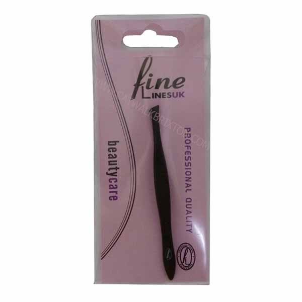 FINE LINES | UK TWEEZERS BLACK SLANTED 226-09