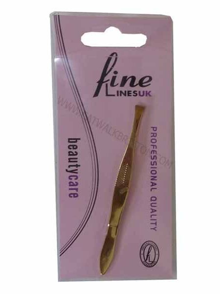 FINE LINES | UK TWEEZERS GOLD PLATED STEEL Ref 211-09