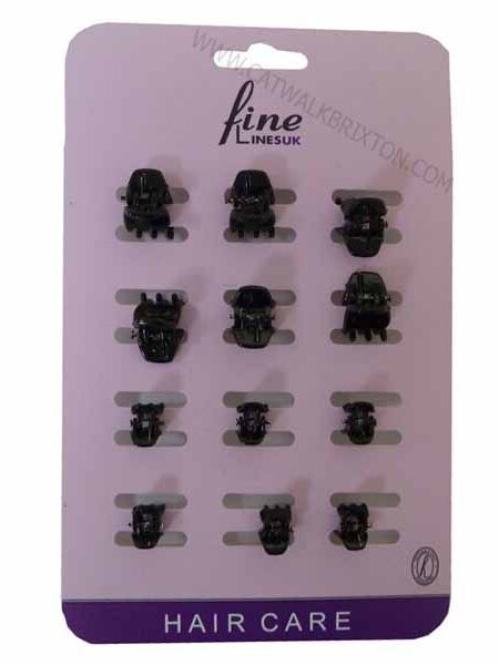 FINE LINES | UK MINI CLAW CLIPS 6202 ASSORTED 12PCS
