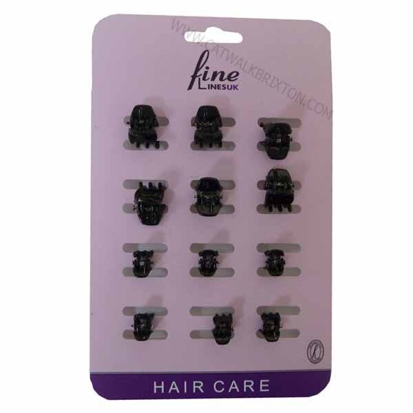 FINE LINES | UK MINI CLAW CLIPS 6202 ASSORTED 12PCS