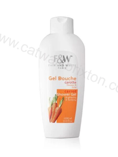 FAIR & WHITE | CARROT SHOWER GEL WITH POMEGRANATE AND MELON EXTRACTS 1000ml