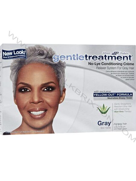 GENTLE TREATMENT | NO LYE CONDITIONING CREME RELAXER FOR GRAY HAIR 1APPLICATION