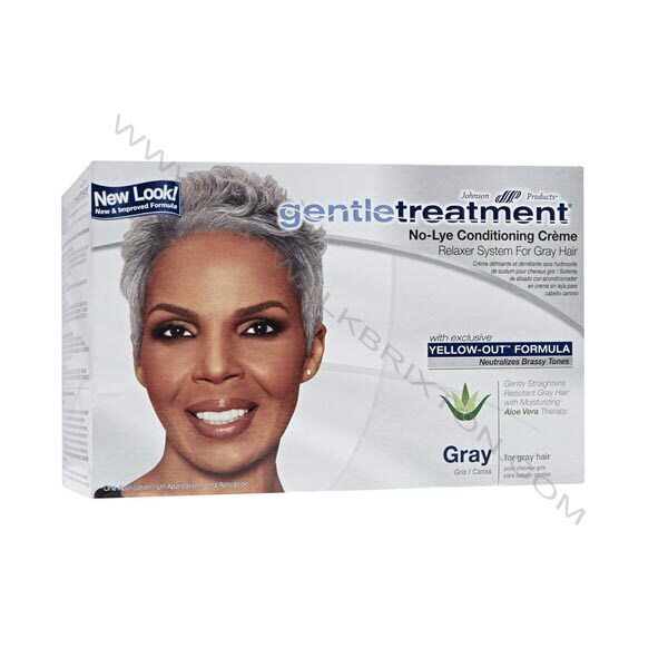 GENTLE TREATMENT | NO LYE CONDITIONING CREME RELAXER FOR GRAY HAIR 1APPLICATION