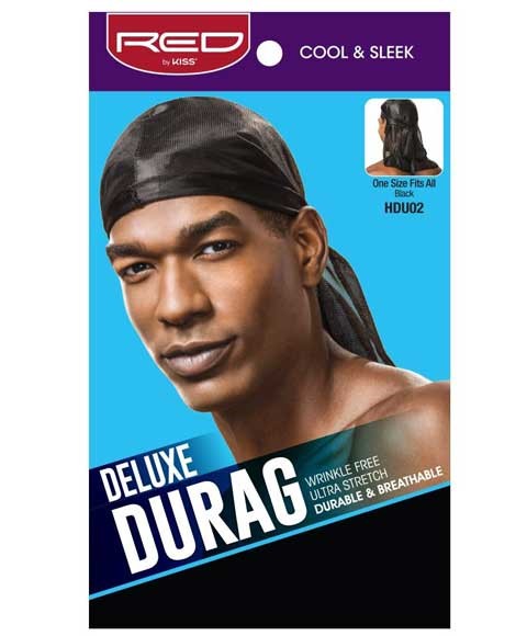 RED BY KISS | DELUXE DURAG BLACK HDU02