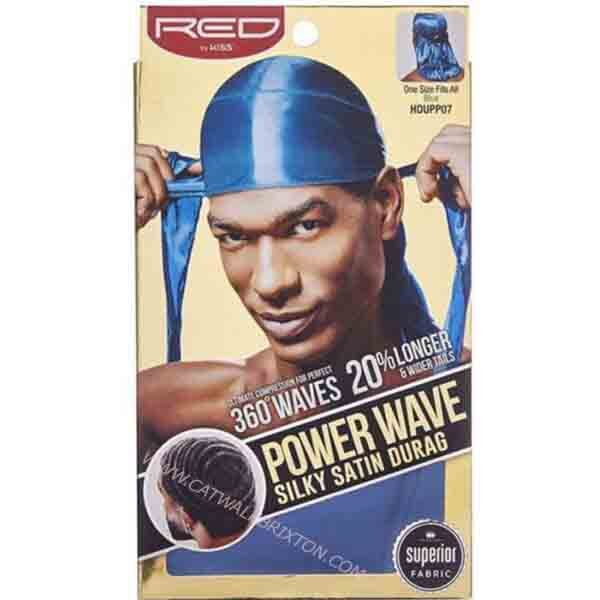 Red by Kiss | Power Wave Silky Satin Durag Blue HDUPP07