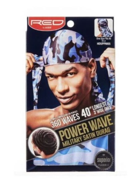 RED BY KISS | DURAG EN SATIN MILITARAY HDUPPM05