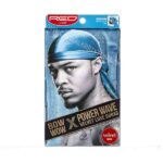 Red By Kiss | Power Wave Velvet Luxe Durag - Blue HDUPPV06