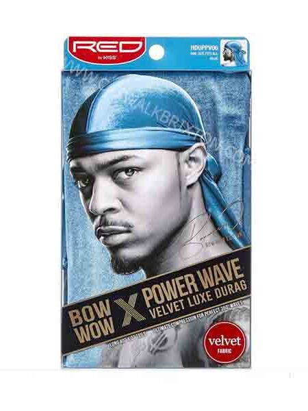 Red By Kiss | Power Wave Velvet Luxe Durag - Blue HDUPPV06