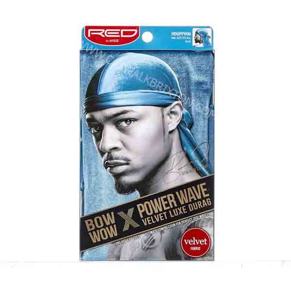 Red By Kiss | Power Wave Velvet Luxe Durag - Blue HDUPPV06