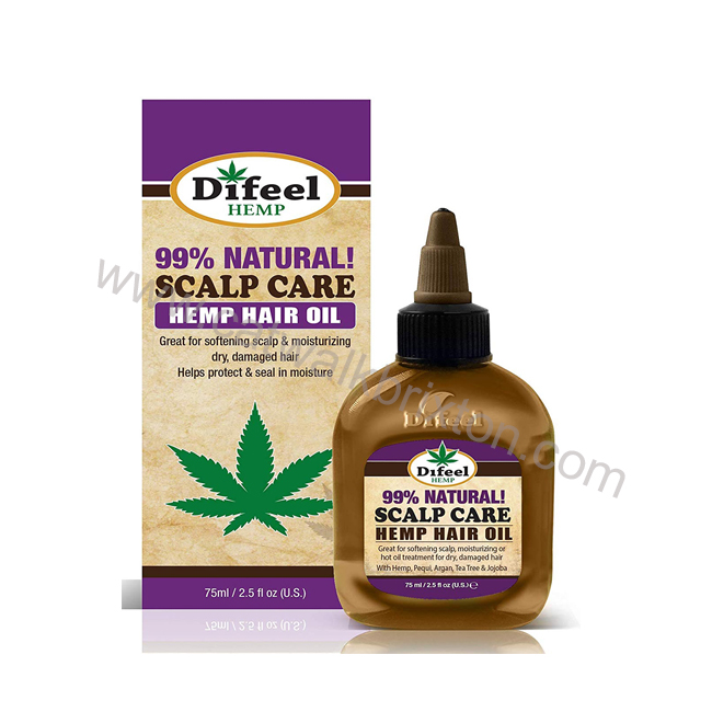 DIFEEL | HEMP HAIR OIL - 99% NATURAL SCALP CARE 75ML