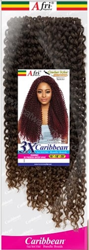 MANE CONCEPT|AFRI NAPTURAL|CARIBBEAN PRE-STRETCHED 3X PASSION WATER WAVE 16", 18", 20"