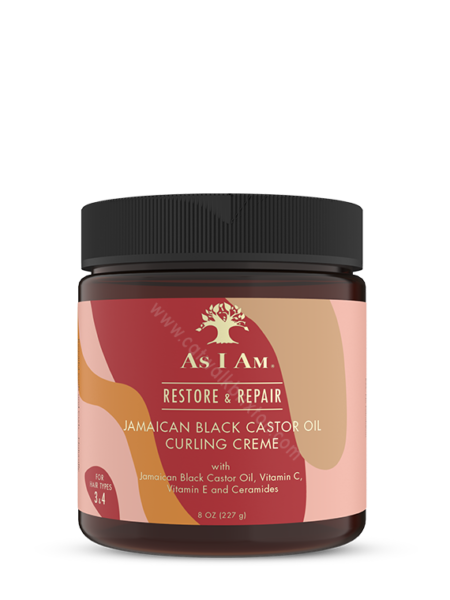 AS I AM | JAMAICAN BLACK CASTOR OIL | Curling Crème 8 OZ