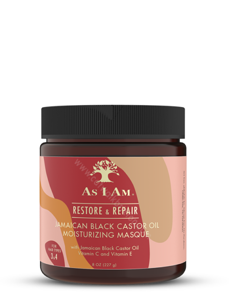 AS I AM | JAMAICAN BLACK CASTOR OIL |Moisturizing Masque 8 OZ