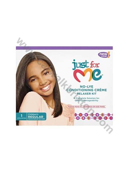 JUST FOR ME | Kids | NO LYE CONDITIONING CREME RELAXER Regular 1 Application Kit