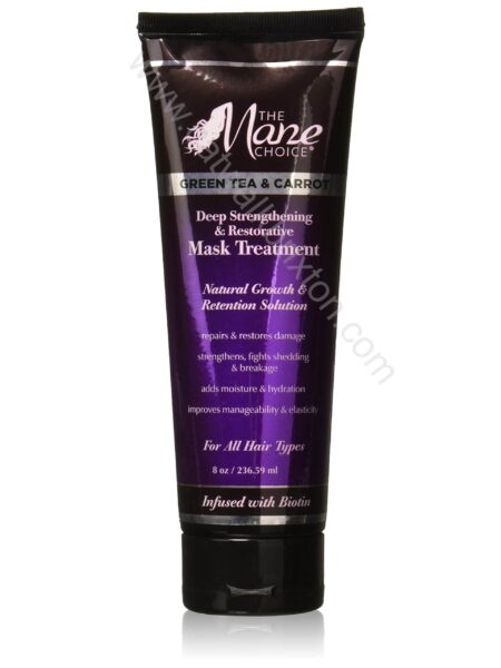 THE MANE CHOICE | CORE | Green Tea & Carrot Deep Strengthening & Restorative Mask Treatment 8 fl.oz