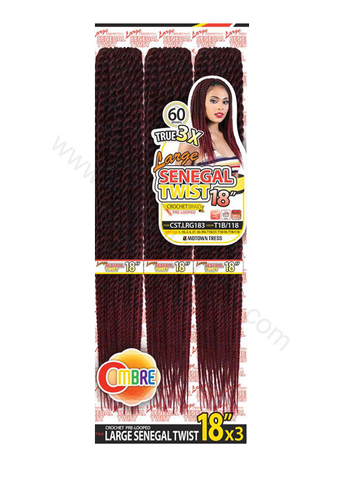 MOTOWNTESS | CST.LRG183 | 3X LARGE SENEGAL TWIST 18" (18 INCHES)