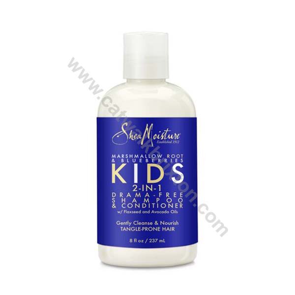 Shea Moisture | MARSHMALLOW ROOT & BLUEBERRIES | KIDS 2-IN-1 DRAMA-FREE SHAMPOO & CONDITIONER 237ml