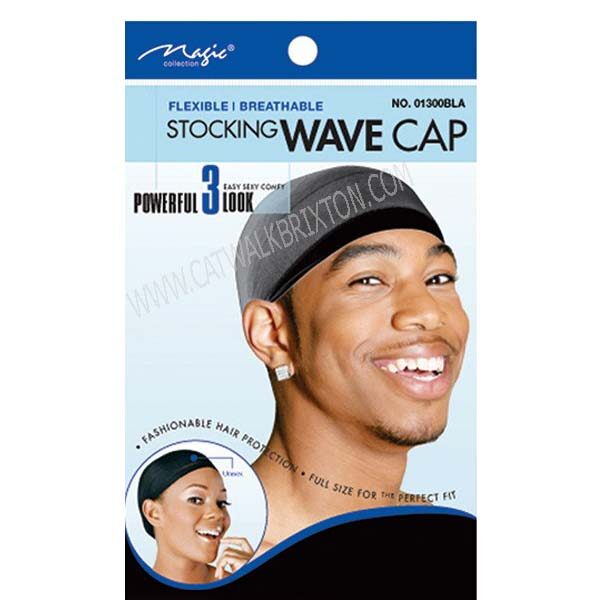 MAGIC COLLECTION | STOCKING WAVE CAP #01300BLA