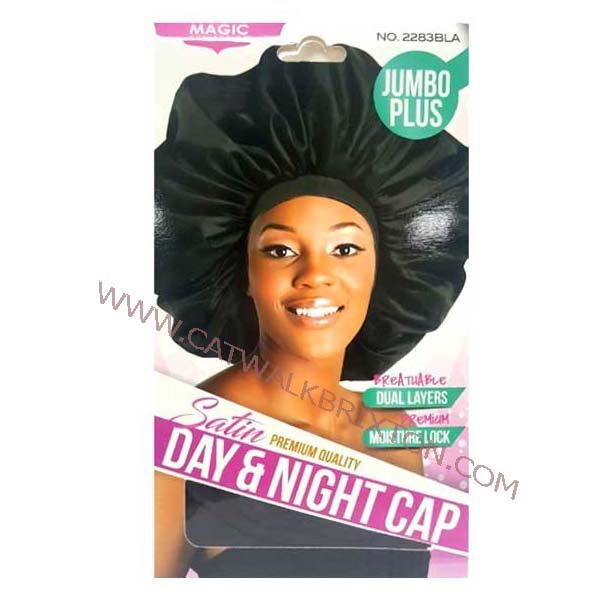 MAGIC COLLECTION | SATIN JUMBO PLUS DAY AND NIGHT CAP 2283BLA