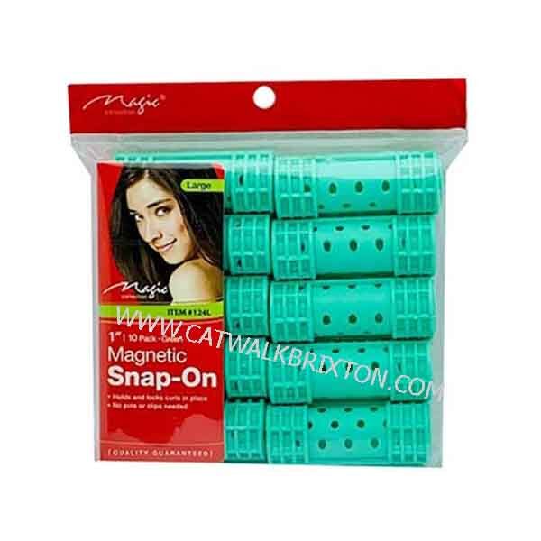 MAGIC COLLECTION | MAGNETIC SNAP ON ROLLERS 124 L 10 X 1 INCH