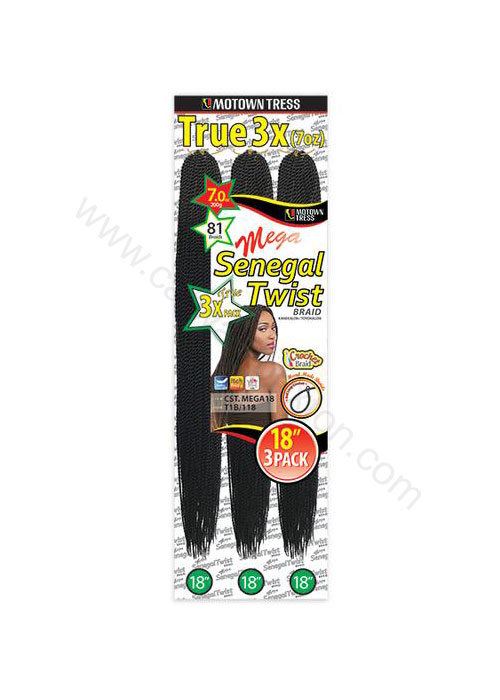 MOTOWNTESS | 3X MEGA SENEGAL TWIST 12" | 14" | 18"