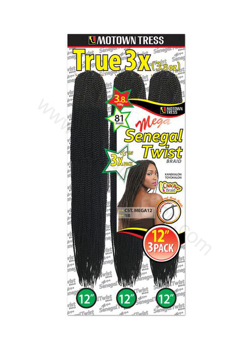 MOTOWNTESS | 3X MEGA SENEGAL TWIST 12" | 14" | 18"