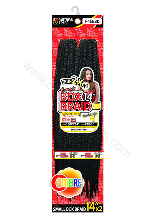 MOTOWNTESS | C.SBOX142 | 2X SMALL BOX BRAID 14" (14 INCHES)