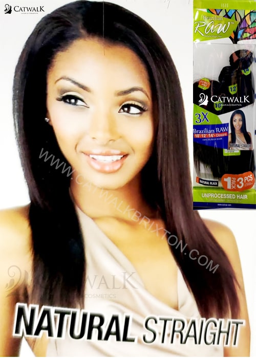 RAW BRAZILIAN | 100% VIRGIN BRAZILIAN NATURAL STRAIGHT WAVE (10"12"14")