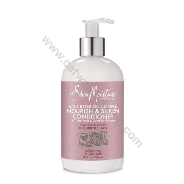 Shea Moisture | PEACE ROSE OIL COMPLEX | NOURISH & SILKEN CONDITIONER 384ml