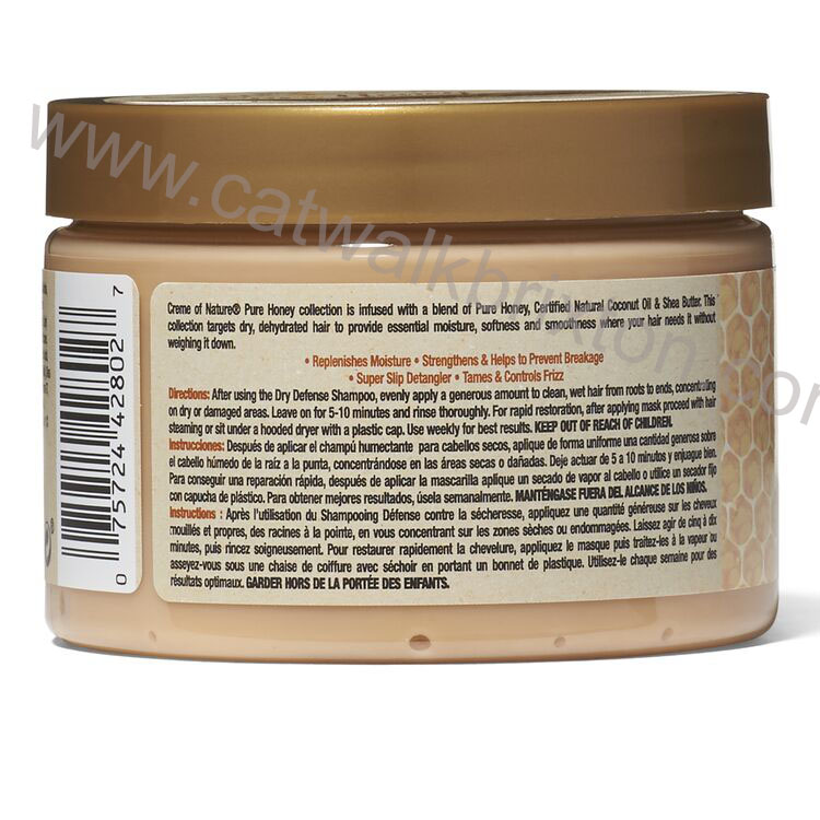 Crème of Nature | Pure Honey | Moisture Replenish & Strength Hair Mask 11.5oz