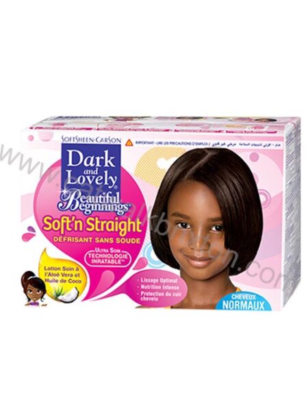 Dark And Lovely | Beautiful Beginning | SOFT'N STRAIGHT RELAXER KIT NORMAL 1 Application