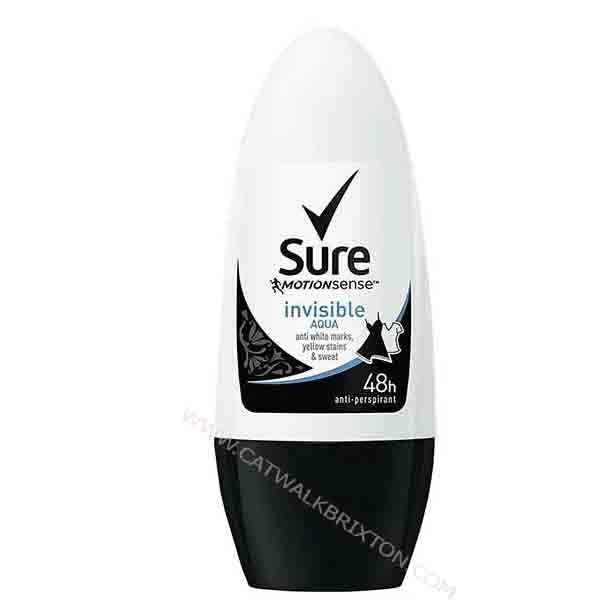 SURE | MOTIONSENSE INVISIBLE AQUA 48H ANTI PERSPIRANT ROLL ON 50ML